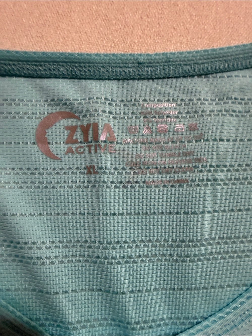 Zyia Teal And Lavender Performance Tank Tops Two-Pack View 2